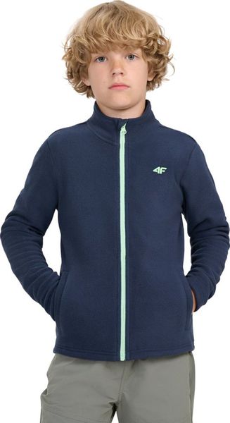 4f Polar dla chłopca 4F M413 granatowy 4FJWAW25TFLEM413 31S 158. Niebieskie bluzy dla chłopców 4f, bez wzorów, z polaru, bez ramiączek, bez kaptura. Za 71.16 zł.