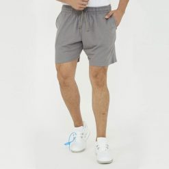 Męskie szorty sportowe z bawełny F7 ciemnoszare. Szare krótkie spodenki sportowe męskie Legea, m, bez wzorów, z bawełny. Za 68.00 zł.