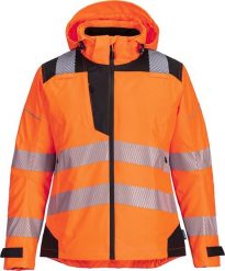 Portwest PW389 - Damska kurtka przeciwdeszczowa PW3 Hi-Vis - żółty-czarny 2XL. Czarne kurtki damskie Portwest, xl, bez wzorów, bez kaptura. Za 452.06 zł.