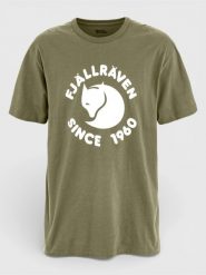 Koszulka z nadrukiem Fjallraven Fjallraven Relaxed T-Shirt. Zielone t-shirty męskie Fjällräven, l, bez wzorów, z bawełny, bez kołnierzyka. Za 280.49 zł.