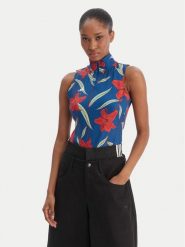 Adidas Body Farm Rio KD4636 Niebieski Slim Fit. Niebieskie bluzki damskie Adidas, xs, bez wzorów, z syntetyku, bez kołnierzyka, bez ramiączek. Za 259.99 zł.