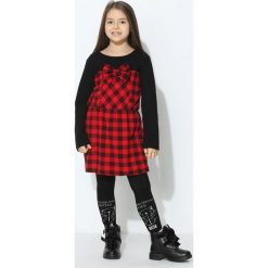 Czerwono-Czarna Sukienka Sweet Mate. Czarne sukienki niemowlęce Born2be, z elastanu. Za 29.99 zł.