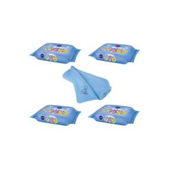 Zestaw 4x NIVEA 60szt Baby Toddies Chusteczki nawilżane + kocyk Nivea Gratis. Szare kocyki dla dzieci Beiersdorf, ze skóry. W wyprzedaży za 35.99 zł.