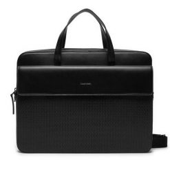 Torba na laptopa Calvin Klein. Czarne torby na laptopa męskie Calvin Klein, bez wzorów. Za 719.99 zł.
