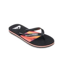 Klapki dla Mężczyzn MOLOKAI STRIPE 25. Czerwone klapki męskie Quiksilver, z gumy, sportowe. Za 99.99 zł.
