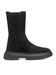 Geox Botki J Kiddartah Wpf J56NDB 00022 C9999 S Czarny. Czarne botki dziewczęce Geox, ze skóry, bez zapięcia. Za 319.99 zł.