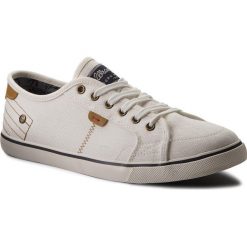 Tenisówki WRANGLER - Mitos Metropole WM181003 White 51. Białe półbuty na co dzień męskie Wrangler, bez wzorów, z gumy, bez zapięcia. W wyprzedaży za 169.00 zł.