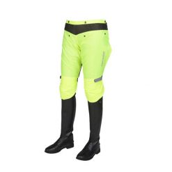 Spodnie przeciwdeszczowe HORKA. Żółte spodnie materiałowe damskie Horka, bez wzorów, do jazdy konnej. Za 256.50 zł.