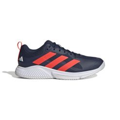 Buty halowe adidas Court Team Bounce 2.0. Czerwone obuwie sportowe damskie Adidas, bez wzorów, z materiału, trekkingowe. Za 383.00 zł.