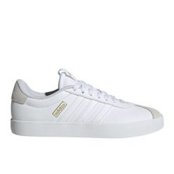 Buty adidas Vl Court 3.0 W ID8795 białe. Białe obuwie sportowe damskie bez wzorów, ze skóry. Za 362.20 zł.