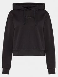 Vans Bluza W Essential Ft Rlx Po VN000JF6 Czarny Regular Fit. Czarne bluzy damskie Vans, m, bez wzorów, z bawełny, bez kaptura. Za 259.99 zł.