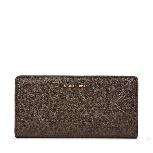 Portfel MICHAEL Michael Kors. Brązowe portfele damskie MICHAEL Michael Kors, bez wzorów. Za 450.99 zł.