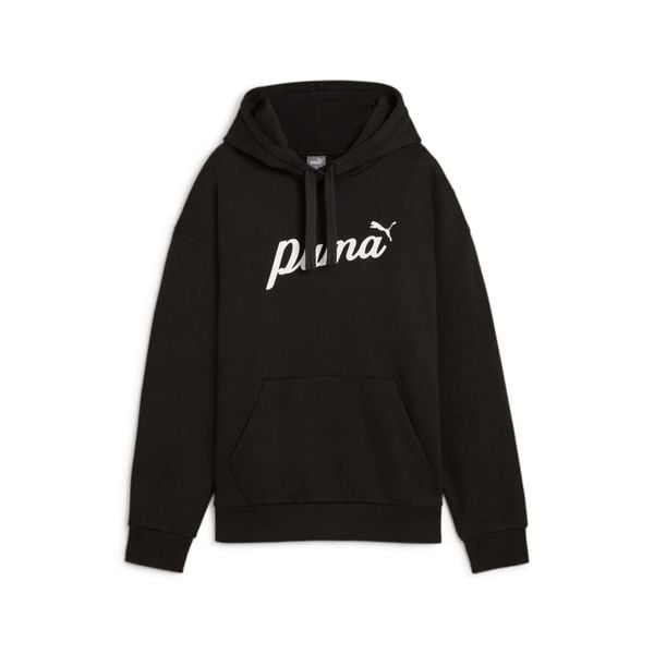 Bluza damska z kapturem Puma ESS+ Script. Białe bluzy damskie Puma, l, bez wzorów, z bawełny, z kapturem. Za 257.95 zł.