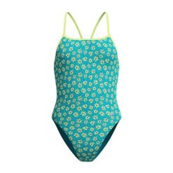 Strój Kąpielowy Damski Speedo Fl Printed Turnback Af. Zielone kostiumy jednoczęściowe damskie Speedo, bez wzorów, z materiału, do pływania. Za 279.99 zł.