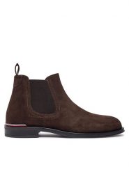 Tommy Hilfiger Sztyblety Core Rwb Hilfiger Suede Chelsea FM0FM04757 Brązowy. Brązowe botki męskie Tommy Hilfiger, bez wzorów, ze skóry, bez zapięcia. Za 439.99 zł.
