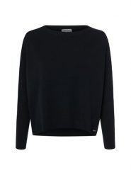 More & More bluzka z dzianiny Kobiety czarny, 38. Czarne bluzki damskie More & More, bez wzorów, z dzianiny, bez kołnierzyka, bez ramiączek. Za 339.95 zł.