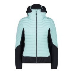 Kurtka damska turystyczna CMP 34Z2486. Czarne kurtki sportowe damskie CMP, na zimę, s, bez wzorów, bez kaptura, narciarskie. W wyprzedaży za 567.00 zł.