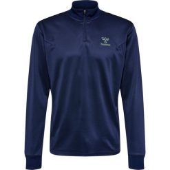 Półzapinana bluza dresowa Hummel HmlStaltic. Niebieskie bluzy męskie Hummel, s, bez wzorów, z dresówki, bez kaptura, na fitness i siłownię. Za 182.75 zł.