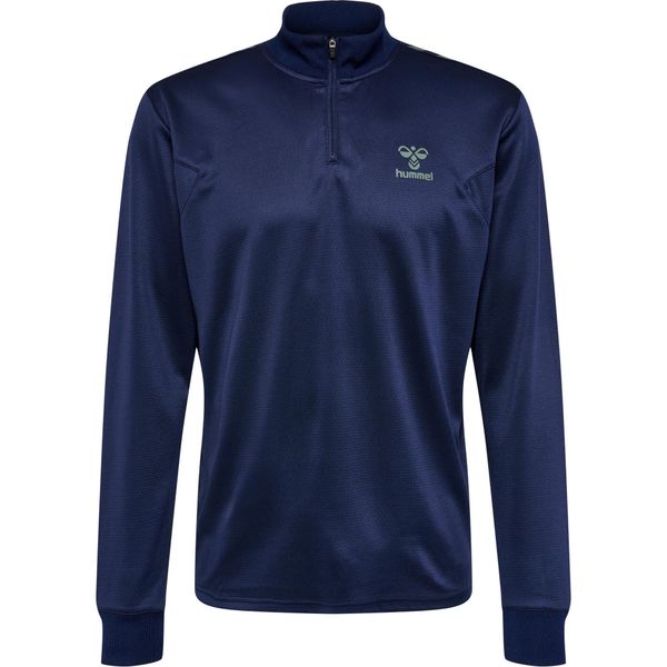 Półzapinana bluza dresowa Hummel HmlStaltic. Niebieskie bluzy męskie Hummel, s, bez wzorów, z dresówki, bez kaptura, na fitness i siłownię. Za 182.75 zł.