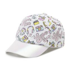 Czapka z daszkiem Broel. Fioletowe czapki i kapelusze damskie Broel, bez wzorów. Za 69.99 zł.