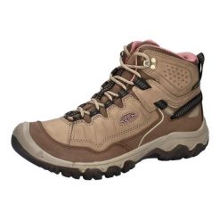 Buty trekkingowe TARGHEE IV MID WP W Keen brązowo-szare/różowe. Brązowe trekkingi damskie Keen, trekkingowe. Za 794.00 zł.