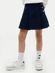 Tommy Hilfiger Spódnica KG0KG09436 Granatowy Regular Fit. Niebieskie spódniczki dla dziewczynek Tommy Hilfiger, bez wzorów, z bawełny. Za 289.99 zł.