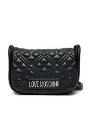 LOVE MOSCHINO Torebka JC4139PP1MLA000B Czarny. Czarne listonoszki damskie Love Moschino, bez wzorów, ze skóry, bez dodatków. Za 369.99 zł.