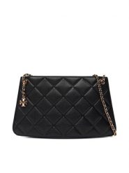 Tory Burch Torebka Fleming Pochette 176623 Czarny. Czarne torebki do ręki damskie Tory Burch, bez wzorów, ze skóry, wizytowe, bez dodatków. Za 1,889.00 zł.