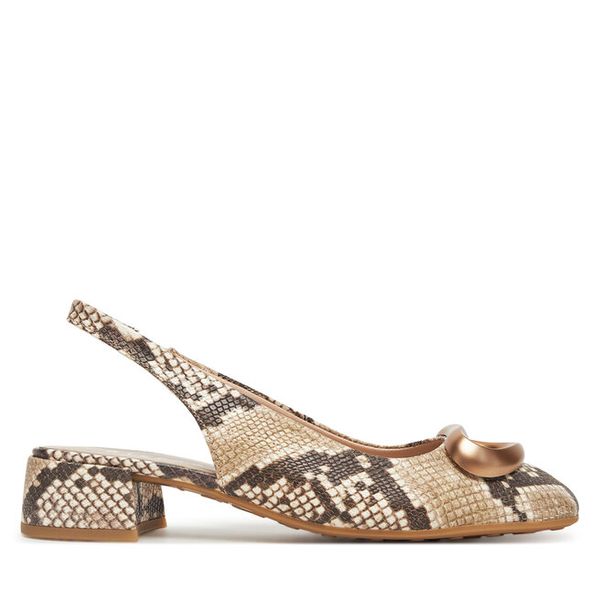 Sandały Hispanitas. Brązowe sandały damskie Hispanitas, bez wzorów, bez obcasa, na płaskiej podeszwie, bez zapięcia. Za 399.99 zł.