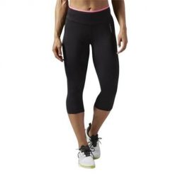 Spodnie treningowe damskie Reebok Work Out Ready. Czarne spodnie sportowe damskie Reebok, s, bez wzorów, z elastanu, na fitness i siłownię. Za 156.00 zł.