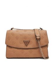 Guess Torebka HWPG93 49210 Beżowy. Brązowe listonoszki damskie Guess, z aplikacjami, ze skóry, bez dodatków. Za 569.99 zł.