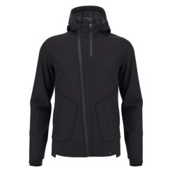 Kurtka dresowa z kapturem softshell Macron Tomtor. Czarne kurtki męskie Macron, l, bez wzorów, z dresówki, z kapturem. Za 533.50 zł.