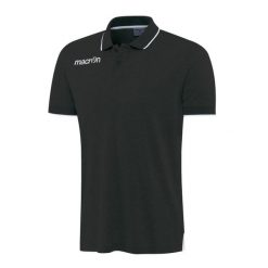 Polo Macron Zouk. Czarne koszulki polo męskie Macron, m, bez wzorów, eleganckie, bez ramiączek. Za 223.00 zł.