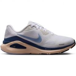 Buty do biegania damskie Nike HJ1101108WHITEALUMI. Białe obuwie sportowe damskie Nike, bez wzorów, z materiału, do biegania. Za 674.05 zł.