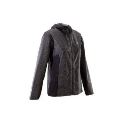 Kurtka damska do biegania RUN RAIN. Białe kurtki damskie KALENJI, bez wzorów, z materiału, bez kaptura, do biegania, climacool (adidas). Za 119.99 zł.