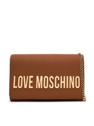 LOVE MOSCHINO Torebka JC4103PP1OKD0200 Brązowy. Brązowe torebki do ręki damskie Love Moschino, bez wzorów, ze skóry, wizytowe, bez dodatków. Za 699.99 zł.