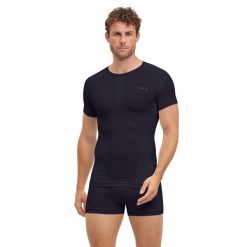 Koszulka Falke Warm. Niebieskie koszulki sportowe męskie Falke, xl, bez wzorów, z dzianiny, bez kołnierzyka, bez ramiączek. Za 296.50 zł.