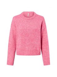 ONLY bluzka z dzianiny Kobiety wyrazisty róż, M. Czerwone bluzki damskie Only, m, bez wzorów, z dzianiny, bez kołnierzyka, bez ramiączek. Za 179.95 zł.