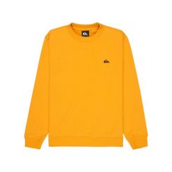 Bluza dla Chłopcy BASIC Żółty. Żółte bluzy dla chłopców Quiksilver, bez wzorów, z bawełny, bez ramiączek, bez kaptura. Za 129.99 zł.