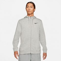 Bluza sportowa męska Nike Drifit. Czarne bluzy męskie Nike, m, bez wzorów, z kapturem. Za 399.99 zł.