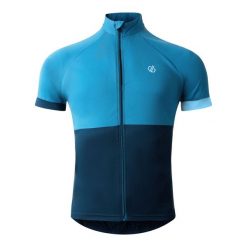 Męska Koszulka Kolarska Protraction III. Niebieskie koszulki sportowe męskie Dare 2b, m, bez wzorów, bez kołnierzyka, bez ramiączek, rowerowe. Za 75.99 zł.