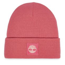 Czapka Timberland. Czerwone czapki i kapelusze damskie Timberland, na zimę, bez wzorów. Za 119.99 zł.