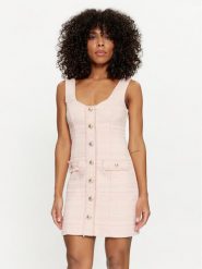 Guess Sukienka codzienna Tosca W4GK53 WG5F2 Różowy Slim Fit. Czerwone sukienki damskie Guess, na co dzień, l, z aplikacjami, z syntetyku, bez kołnierzyka, bez ramiączek, proste. Za 399.99 zł.