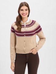 JOOP! Kardigan z zawartością kaszmiru - Kloda Kobiety beżowy|czerwony, 38. Brązowe kardigany damskie JOOP!, bez wzorów, z kaszmiru. Za 649.95 zł.