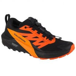 Buty do biegania męskie Salomon Sense Ride 5 Gtx. Czarne buty sportowe męskie Salomon, z materiału, bez zapięcia, do biegania. Za 709.00 zł.