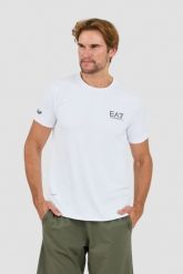 EA7 Biały męski t-shirt Ventus 7, Rozmiar XL. Białe t-shirty męskie EA7 Emporio Armani, l, bez wzorów, bez kołnierzyka. W wyprzedaży za 251.99 zł.