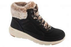 Buty zimowe damskie, Glacial Ultra - Mountain Muse. Czarne obuwie sportowe damskie Skechers, bez wzorów, z materiału. Za 339.99 zł.