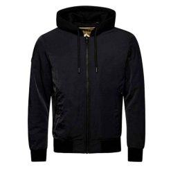 Kurtka turystyczna męska Superdry Military. Czarne kurtki męskie Superdry., m, bez wzorów, z nylonu, sportowe, bez kaptura. W wyprzedaży za 291.00 zł.