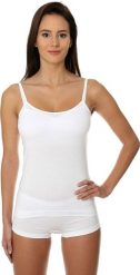 Brubeck Koszulka damska Camisole biała r. XL (CM00210A). Białe t-shirty damskie Brubeck, xl, bez wzorów, bez kołnierzyka. Za 62.39 zł.