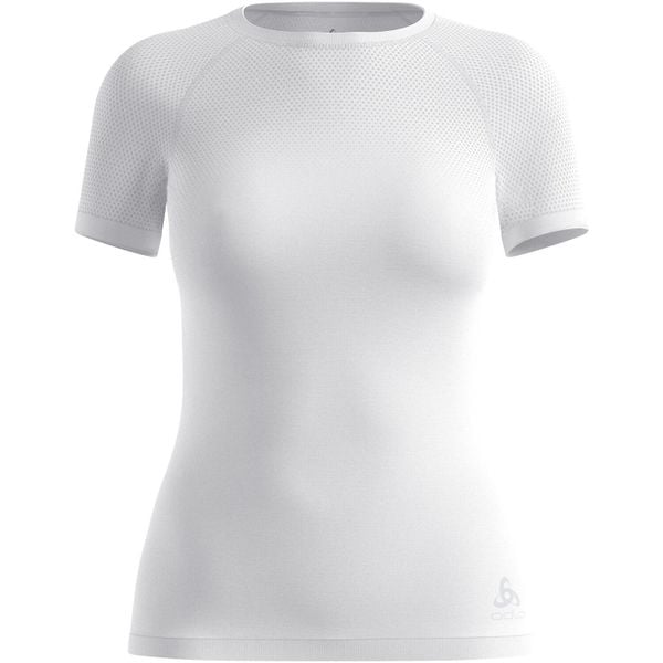 Koszulka damska ODLO TOP PERFORMANCE X-LIGHT. Białe koszulki sportowe damskie Odlo, s, bez wzorów, z materiału, bez kołnierzyka, bez ramiączek, do biegania. Za 209.99 zł.